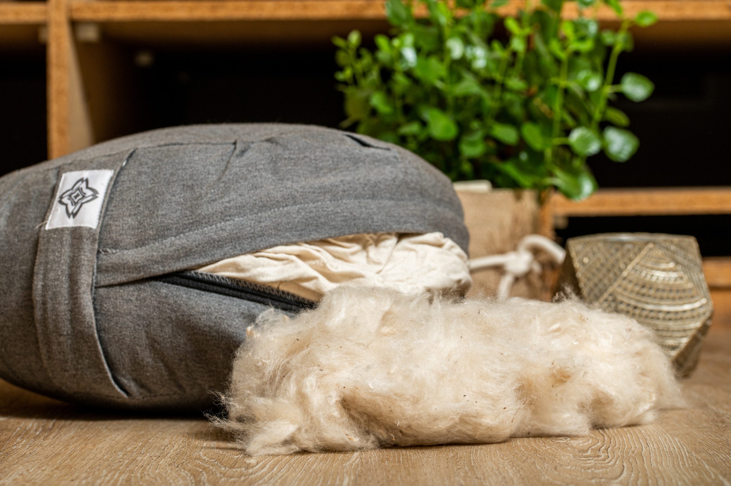 Coussin rembourré au kapok naturel pour décoration intérieure écologique