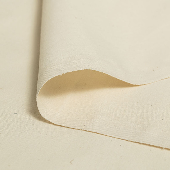 Toile blanche 100% coton pour tapissier