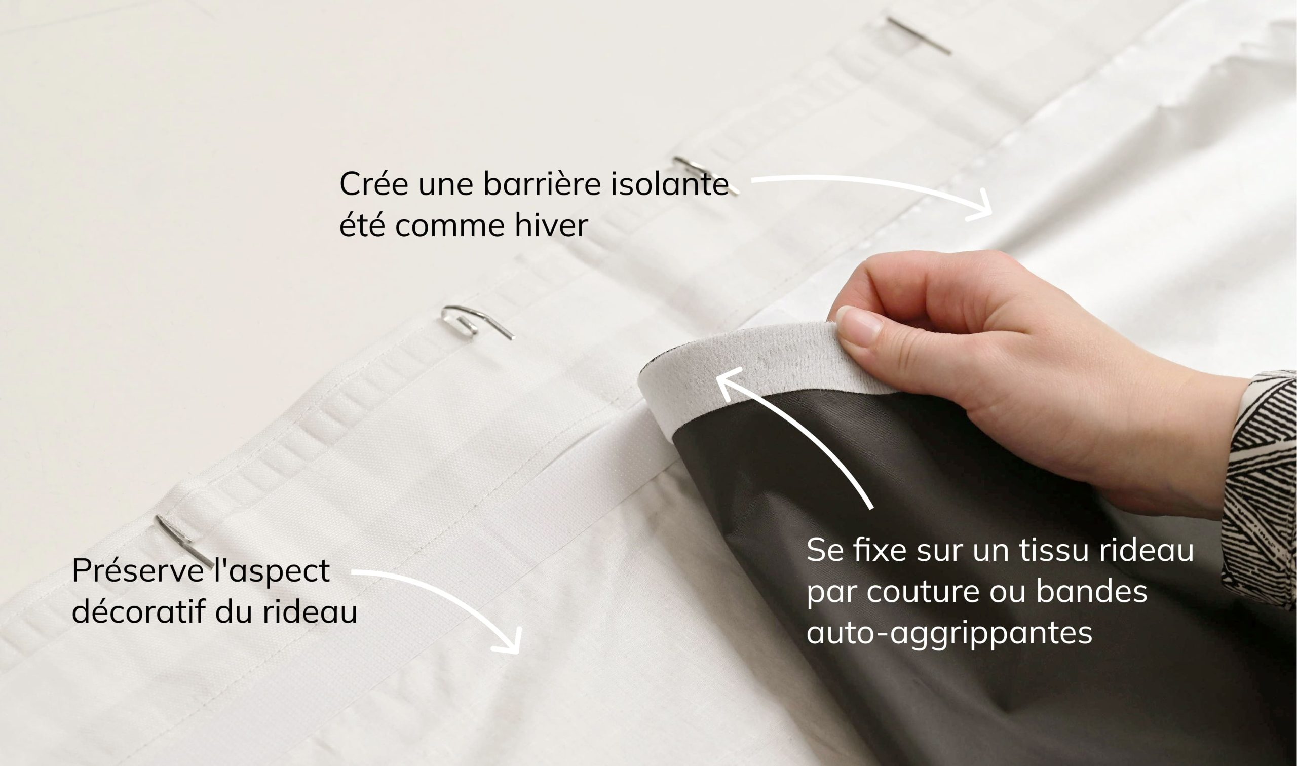 Intérieur avec doublure rideaux